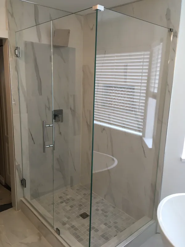Type 123 frameless shower enclosure