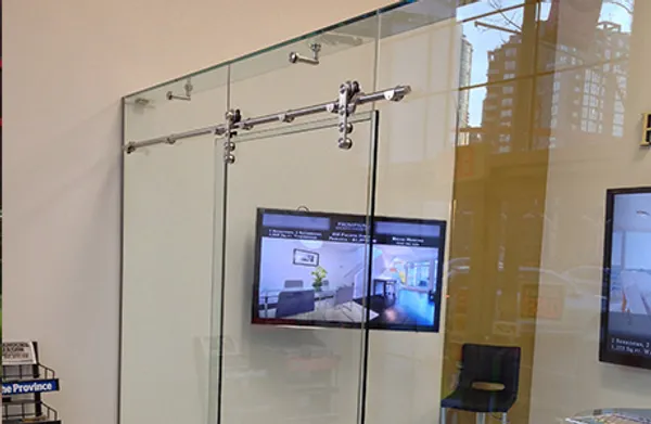 Office - Vancouver - Custom Glass Office Sliding Partition